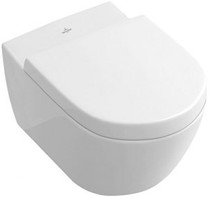 Villeroy & Boch 9M686101 WC-Sitz Subway 2.0 Scharnier aus Edelstahl, weiß