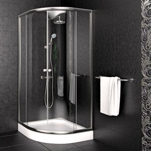 Duschkabine Duschtasse Duschabtrennung Duschwanne Dusche 90x90cm Viertelkreisdusche